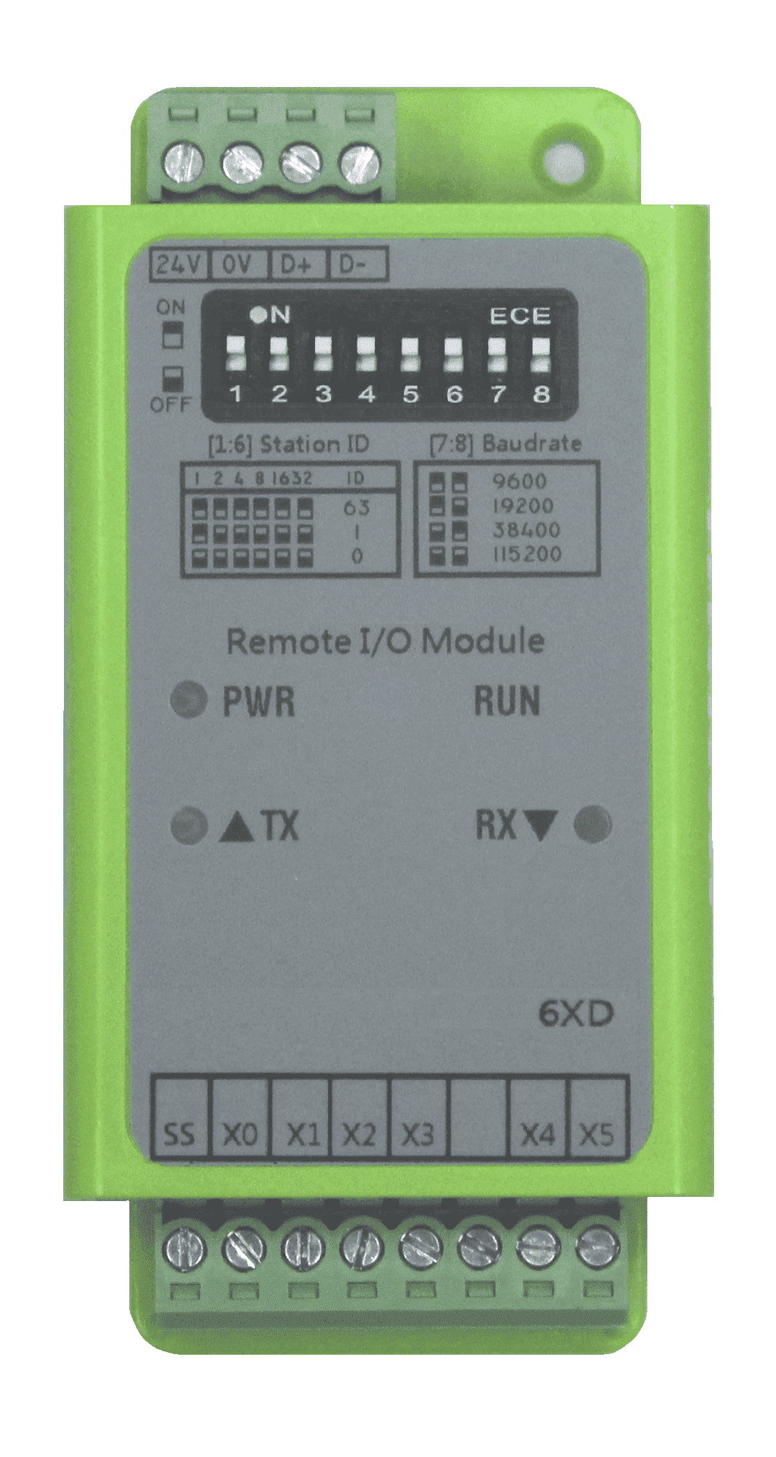 JM-6XD 直流接點/直流類比輸入模組