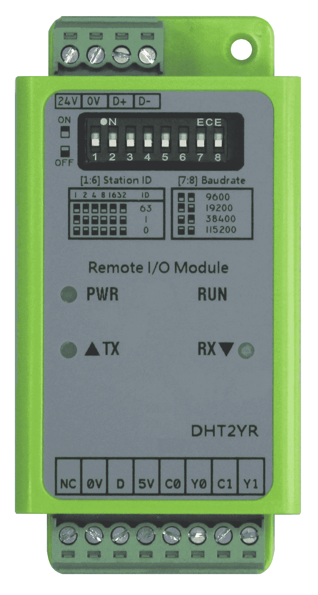 JM-DHT2YR 溫濕度 & 繼電器接點輸出模組